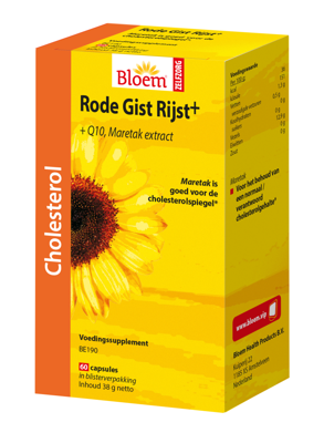 Bloem Rode Gist Rijst+ 60Capsules Bloem Rode Gist Rijst+ 60Capsules
