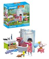 PLAYMOBIL Animals & Friends dierenbadplezier 71950 - thumbnail