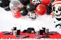 Confetti Ballonnen Zwart - 4 Stuks - thumbnail