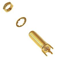 Mueller Electric BU-1420701491 Adapterstekker SMA-bus - Printplaat Messing - thumbnail