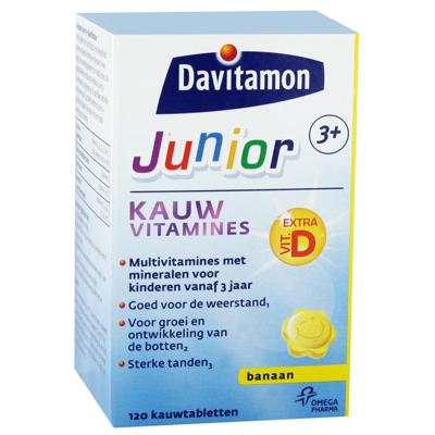 Davitamon Junior 3+ KauwVitamines Banaan 120st
