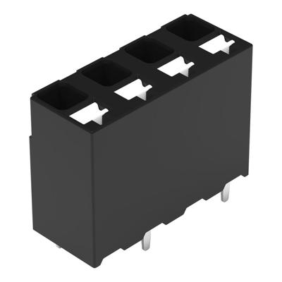 WAGO 2086-3124/300-000 Printklem 1.50 mm² Aantal polen 4 Zwart 1 stuk(s)