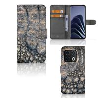OnePlus 10 Pro | Telefoonhoesje | Met pasjeshouder | Krokodillenprint - thumbnail