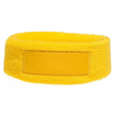 Niltons hoofdband 18 x 6 cm katoen geel one size Niltons hoofdband 18 x 6 cm katoen geel one size