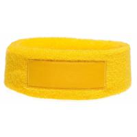 Niltons hoofdband 18 x 6 cm katoen geel one size - thumbnail