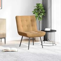 Relaxstoel 64x74x84 cm fluweel bruin - thumbnail