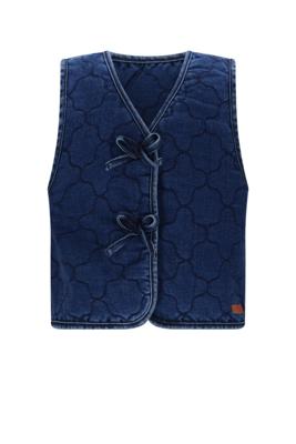 NoNo winter denim stepped gilet meisjes - blauw - Kaby