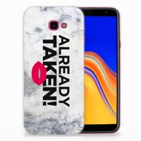 Samsung Galaxy J4 Plus (2018) | Siliconen hoesje | met naam Already Taken White - thumbnail