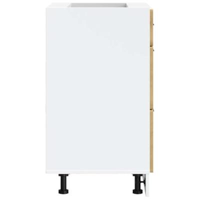 Keuken onderkast Porto bewerkt hout artisanaal eikenkleur