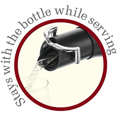 Vacu Vin Champagne Stopper en Schenker - Zwart