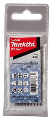 Makita Accessoires Metaalboor 2,9X61mm - D-46648 D-46648
