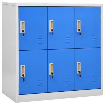 Lockerkast 90x45x92,5 cm staal lichtgrijs en blauw Lockerkast 90x45x92,5 cm staal lichtgrijs en blauw