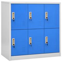 Lockerkast 90x45x92,5 cm staal lichtgrijs en blauw - thumbnail