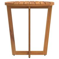 Tuinbijzettafel rond 70x75 cm massief acaciahout - thumbnail