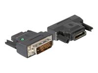 Delock 65024 DVI / HDMI Adapter [1x DVI-stekker 24+1-polig - 1x HDMI-bus] Zwart - thumbnail