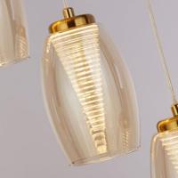 Searchlight 5-lichts hanglampCyclone brons - 97291-5CP - thumbnail