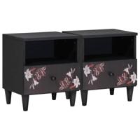 Nachtkastje 2 pcs Bruin 40 x 33 x 46 cm Massief Mango Hout - thumbnail