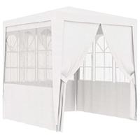 VidaXL Partytent met zijwanden professioneel 90 g/m² 2,5x2,5 m wit - thumbnail