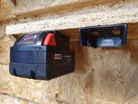 Stealthmounts Batterijhouders voor Milwaukee M18 18v | Zwart | 6 stuks - BM-MW18-BLK-6 - thumbnail