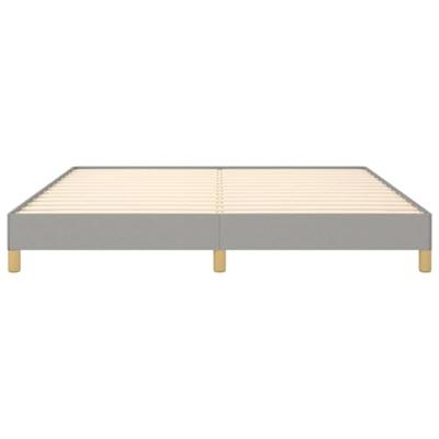 Bedframe zonder matras stof lichtgrijs 180x200 cm