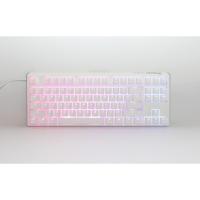 Ducky one 3 classic pure white tkl rgb mechanisch toetsenbord (wit, us lay-out (qwerty), cherry mx red, 80% (tkl) , rgb leds, double-shot pbt, hot-swappable, quack mechanics) - thumbnail