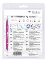 Tombow • twintone set van 12 bright colors - thumbnail