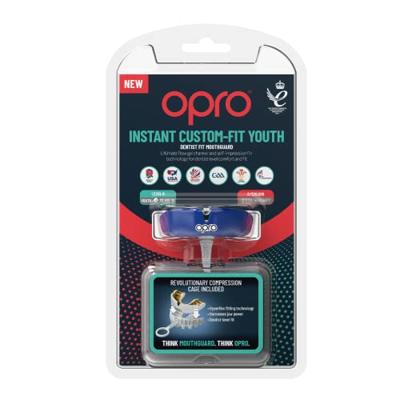 Opro 790000 Instant Custom Dentist Fit Mouthguard - Navy-Gold - JR Opro 790000 Instant Custom Dentist Fit Mouthguard - Navy-Gold - JR
