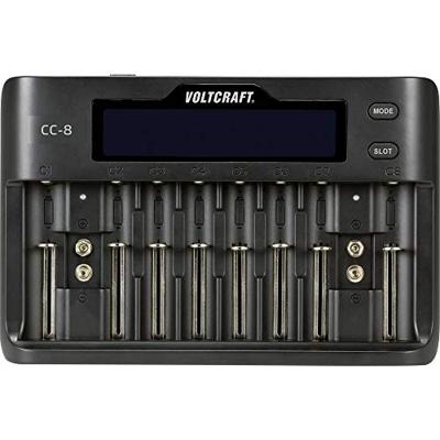VOLTCRAFT CC-8 Batterijlader Li-ion, LiFePO, NiMH, NiCd A, AA (penlite), AAA (potlood), AAAA (mini), 9 V (blok), C (bab