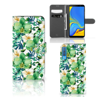 Samsung Galaxy A7 (2018) Hoesje Orchidee Groen - thumbnail