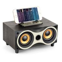 X6 draagbare houten draadloze speaker subwoofer stero Bluetooth Speakers Radio FM Desktop - thumbnail