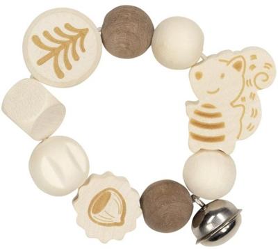 Heimess bijtring eekhoorn junior 8 cm hout beige/ Heimess bijtring eekhoorn junior 8 cm hout beige/