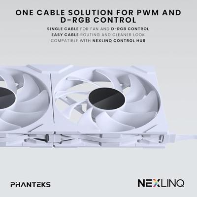 Phanteks PH-F140M25_G2_DWT01_3P PC-ventilator Wit