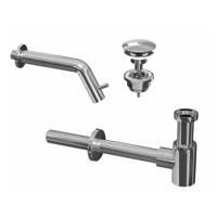 Fonteinkraanset INK Inbouw Ink Inclusief Waste en Design Sifon Chroom - thumbnail