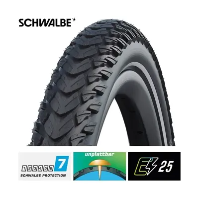 SCHWALBE Buitenband marathon plus tour 26 x 2.00 (50-559) zwart