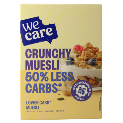 WeCare Lower kcal/carb crunchy muesli 325 Gram