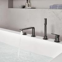 Grohe Badrandcombinatie Met Baduitloop Lineare New 4-gats Afbouwdeel Chroom - thumbnail