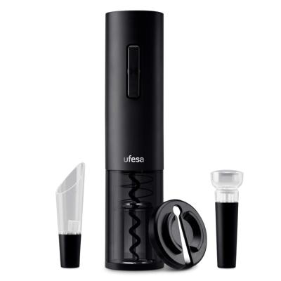 Elektrische kurkentrekker met wijnaccessoires UFESA EASY OPEN Zwart ABS