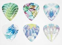 Ibanez PCP16H-C2 Kaleido plectrums 6-pack 1mm heavy teardrop - thumbnail