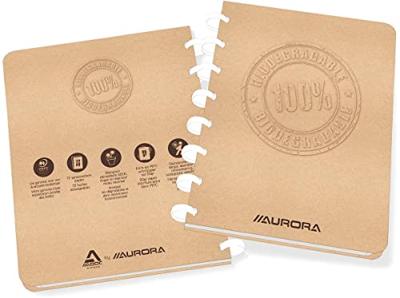 Schrift Adoc BIO A5 ruit 4x8mm 144 pagina's 90gr kraft | 10 stuks Schrift Adoc BIO A5 ruit 4x8mm 144 pagina's 90gr kraft | 10 stuks