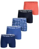 Bjorn Borg boxershorts voor jongens 5-pack blauw - oranje - thumbnail