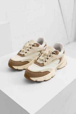 Guess Imeri Sneakers Dames Wit/Bruin - Maat 37 - Kleur: WitBruin | Soccerfanshop