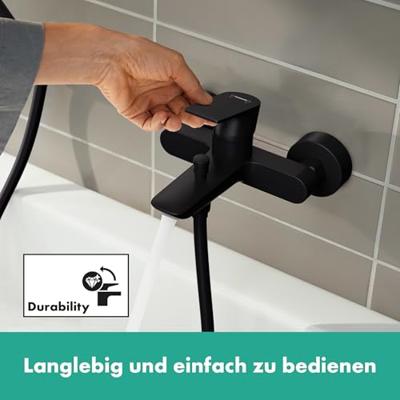 Hansgrohe Badmengkraan Opbouw Rebris E Eengreeps Mat Zwart Hansgrohe Badmengkraan Opbouw Rebris E Eengreeps Mat Zwart