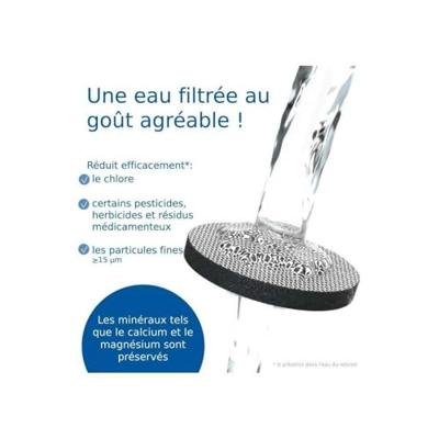 Bottiglia filtrante - BRITA - Bianco grafite - 6 filtri MicroDisc inclusi