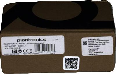 Plantronics 87327-01 EHS-module APD-80 voor Savi en CS500-serie (Grandstream), zwart
