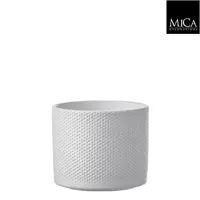 Era pot rond wit h14,5xd17,5 cm Mica Decorations - Mica decorations - thumbnail
