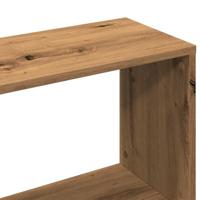 Boekenkast 97,5x29,5x100 cm bewerkt hout artisanaal eikenkleur - thumbnail