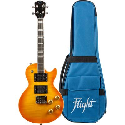Flight Rock Series Centurion Tenor Vintage Burst solid body elektrische ukelele met gigbag