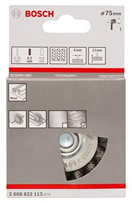 Bosch Accessoires Schijfborstel 75 mm, 0,5 mm, 4500 U/ min, 13 mm 1st - 2608622113 - thumbnail