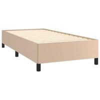 Bedframe kunstleer cappuccinokleurig 90x190 cm - thumbnail
