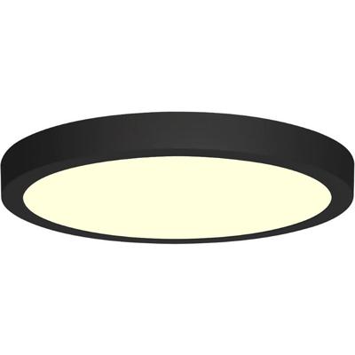 LED Downlight Rond 18W 3000K Mat Zwart Ø225mm Aluminium Opbouw